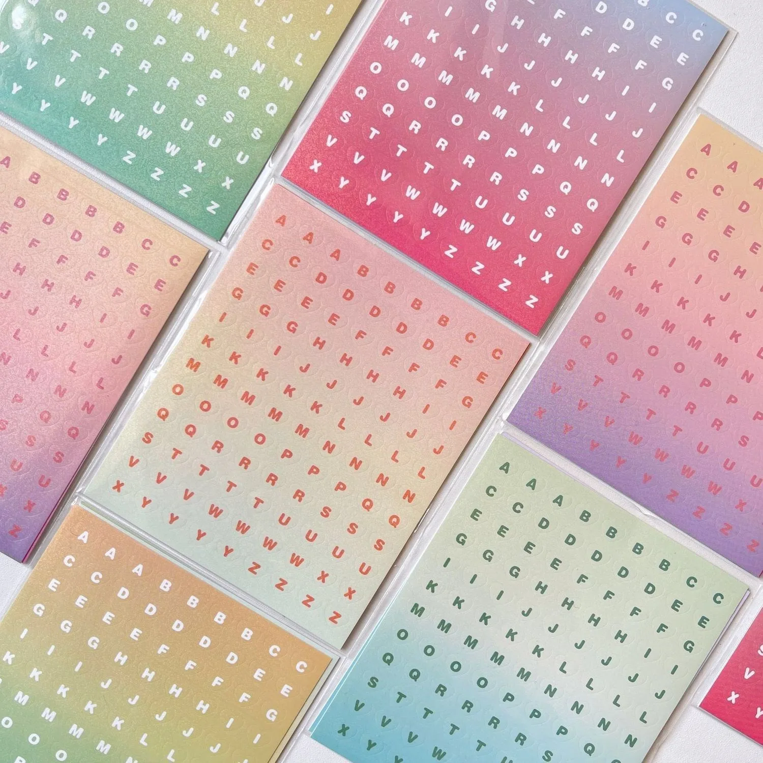 pegatinas-holograficas-con-numeros-y-letras-en-degradado-calcomanias-decorativas-estilo-coreano-ins-para-Albumes-de-recortes-diarios-fotografias-kpop