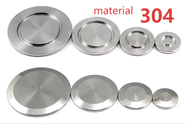 

304 Stainless Steel KF10 to KF160 Blind Plate pipa vacuum Flange Blank Blind Solid End Cap Flange Baffle Plate tube clamp 304