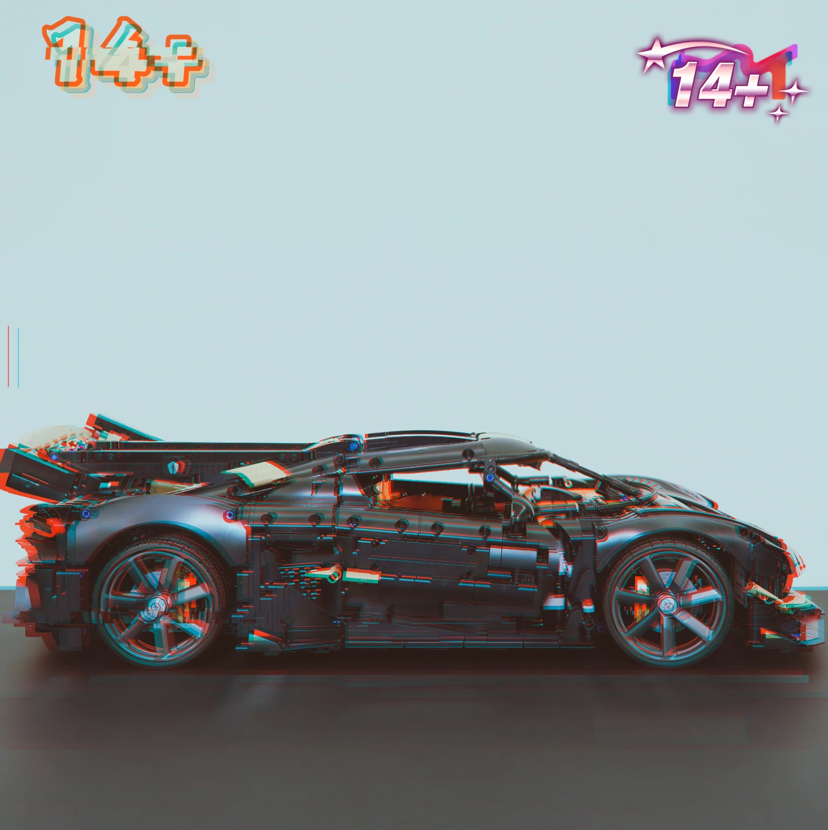 2026 New 4104pcs Limite HighTech Track Racing Car Megacar Supercar Building Blocks Puzzle Model Toys For Ornament Birthday Gifts