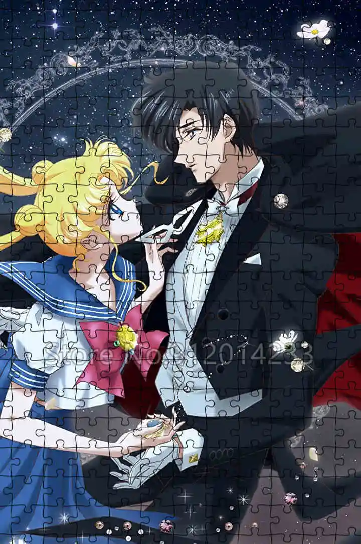 Sailor Moon Jigsaw Puzzle Puzzle di carta creativi per adulti Giocattoli per bambini Educativi Intellettuali Decompressione Divertimento Gioco per famiglie