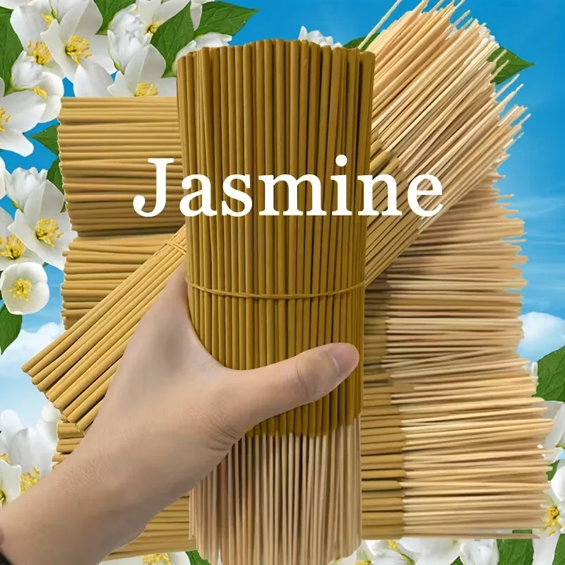 Yellow Jasmine Incense Sticks, Length 22.0cm , Packaged in 20, 40, 100 or 160 Pieces. Suitable for Yoga, Meditation, and Enhancing the Atmosphere of Your Home, Living Room, or Study Room. Popular Portable Aromatherapy Diffuser.