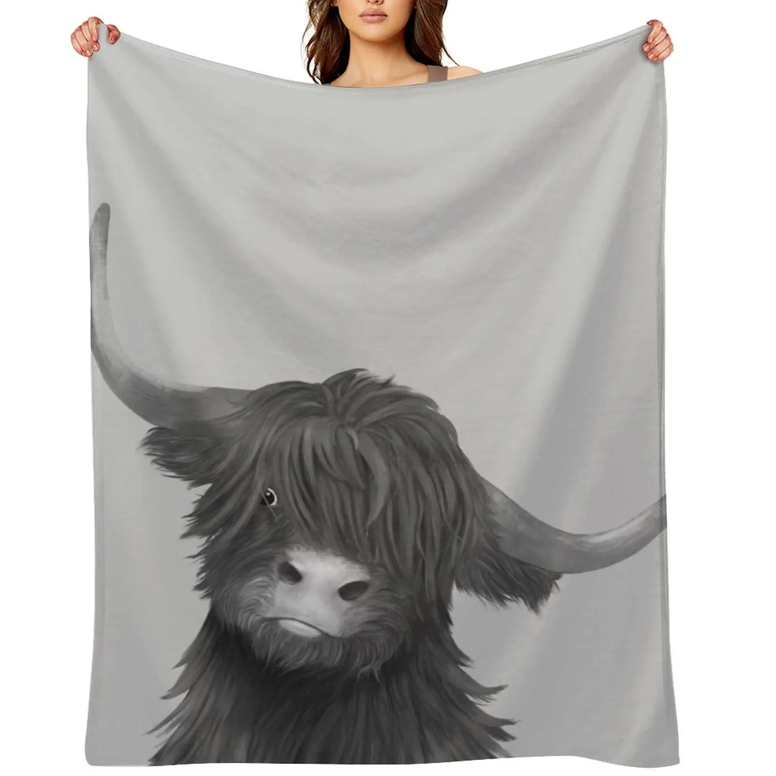 Cute Highland Cow Throw Blanket Luxury blankets ands For Baby for babies Blankets