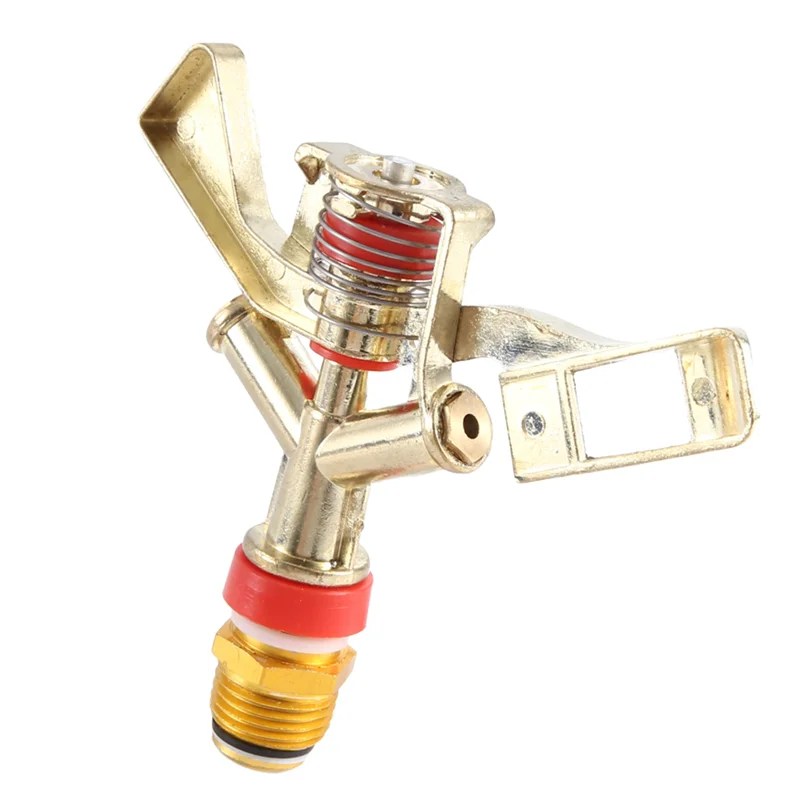 

Fresh Hot New 1/2 Inch Dual Connector Zinc Alloy 360 Degree Rotate Rocker Arm Water Sprinkler Spray Nozzle Garden Irrigation Spr
