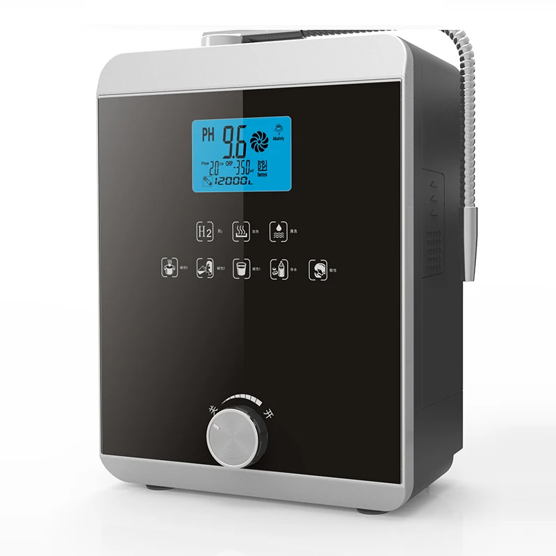 Máquina ionizadora de agua alcalina ácida pH 3 a 11.0 800 mV, ionizador, purificador de agua con pantalla táctil de LCD, filtro de alta calidad