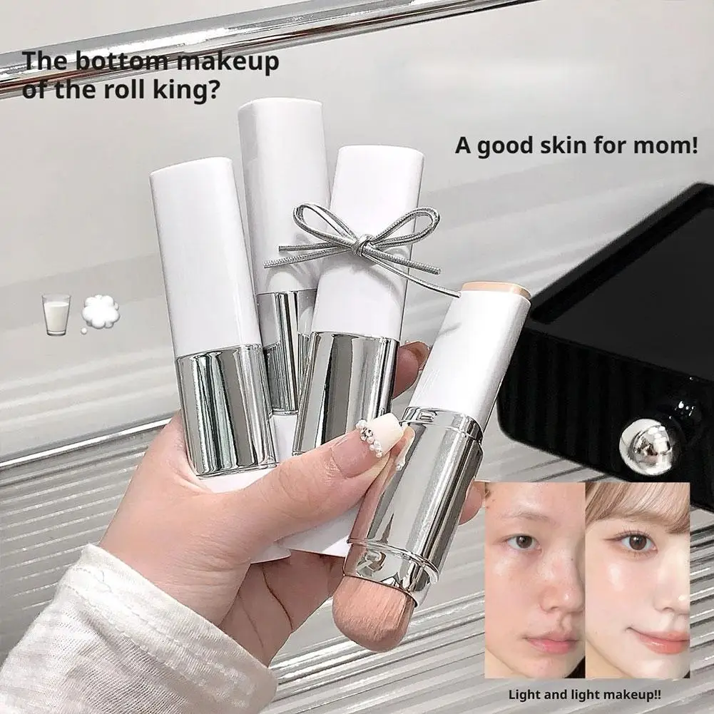 แปรงรองพื้นแบบแท่งสองหัวจากเกาหลี รองพื้นเนื้อชุ่มชื้น ปกปิดสิว รอยคล้ำใต้ตา ไพรเมอร์รองพื้นสำหรับแต่งหน้า