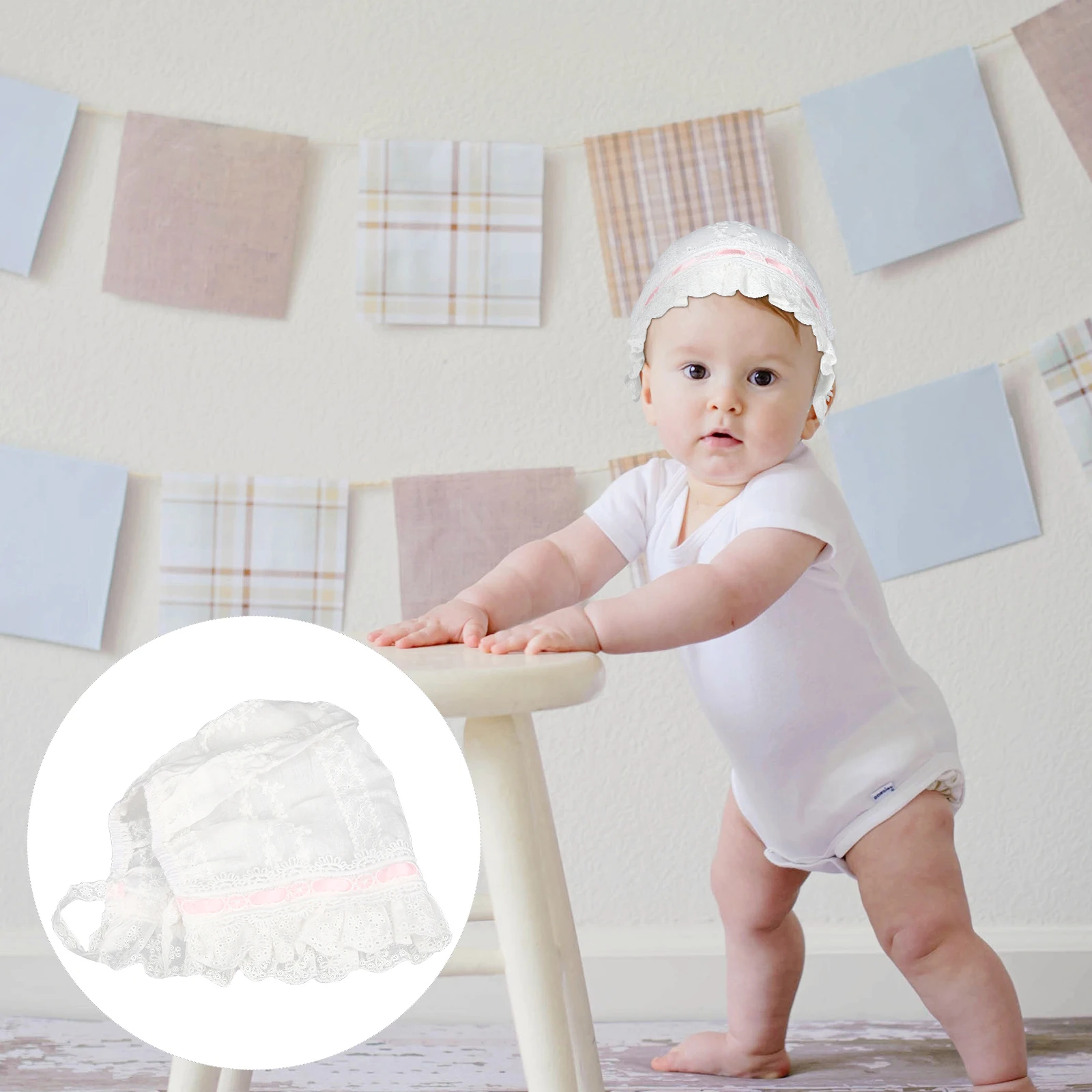 Cappello termico per bambino Cappello per bambina appena nata Cappelli invernali Cofano rosa Mantieni caldo Cappello da sole per neonato pieghevole per bambino