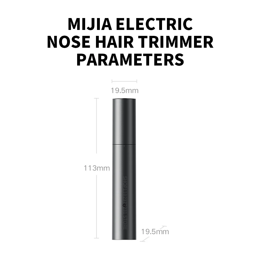 Original NEUER MIJIA Elektrischer Nasenhaarschneider Tragbarer Nasen- und Ohrenhaarschneider Augenbrauen-Trimmer für Männer Wiederaufladbarer Schmerzloser Trimmer CN – Detail 12
