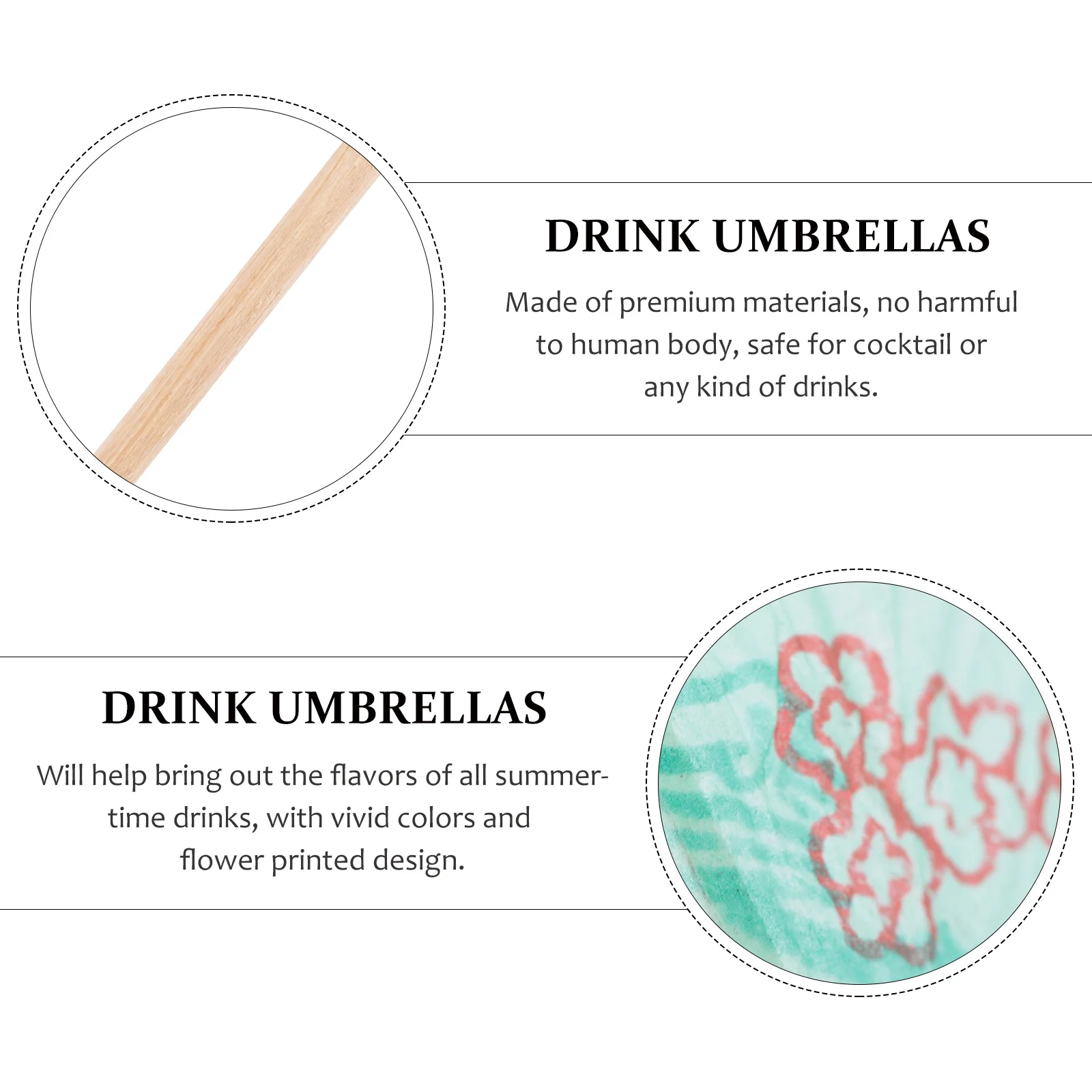 

144Pcs Mini Cocktail Umbrellas Premium Paper Drink Sticks for Pool Party Fruit Trays Desserts Buffet Photo Props Summer Bash