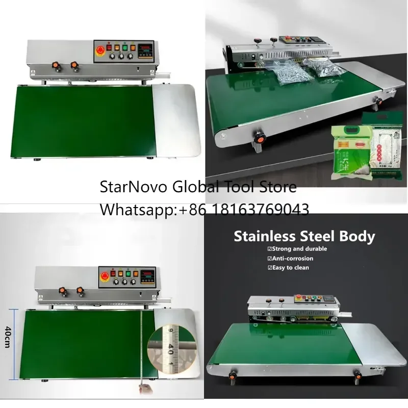 2026 Hot! Industrial Intelligent Plastic Film Bag Heat Sealing Machine Continuous Belt Sealing Machine