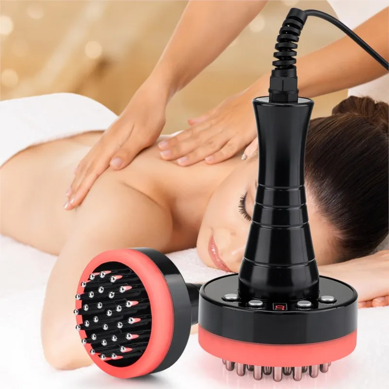 

Electric Body Muscle Massager Vibrator Red Light Therapy Warm Therapy Anti Cellulite Lymphatic Drainage Meridian Brush Gua sha