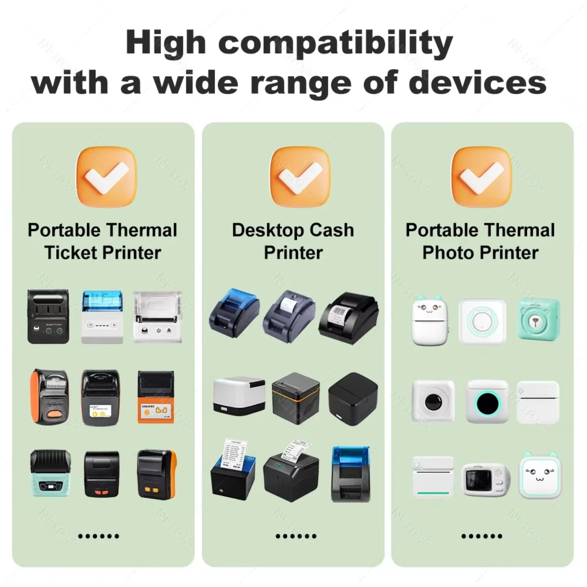 ورق الطباعة 57x30 مللي متر ورق الإيصالات الحرارية لجميع طابعة حرارية صغيرة 58 مللي متر بدون حبر سماعة لاسلكية تعمل بالبلوتوث Papel Termica