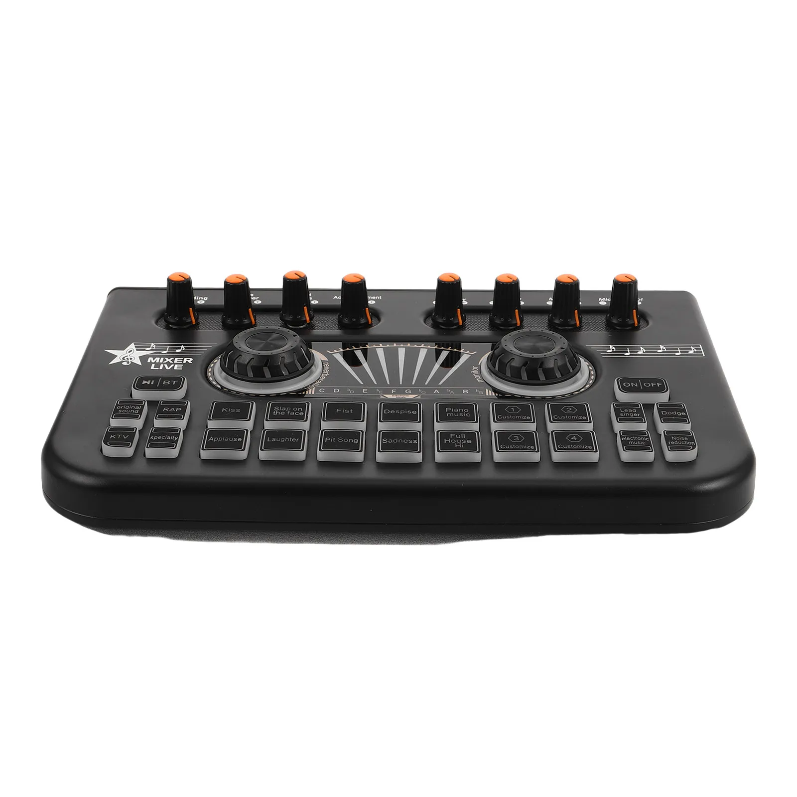 1 set 1 Set Live Streaming Audio Controller Digital Dj Mixer Console With Wireless, Voice Effects, Xlr 3.5Mm Inputs For Karaoke