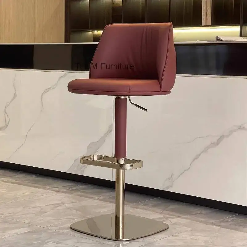

Lightweight Bar Chair Vintage Living Room Nordic Bar Chair Gastronomy Decor Design Taburetes Para Barra Kitchen Furniture