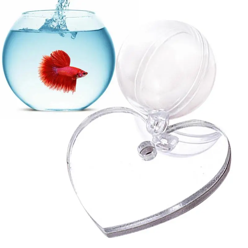 Floating Betta Exercise Mirror Double-sided Adhesive Aquarium Fish Mirror Mirror For Betta Fish Exercise For Home Living Room