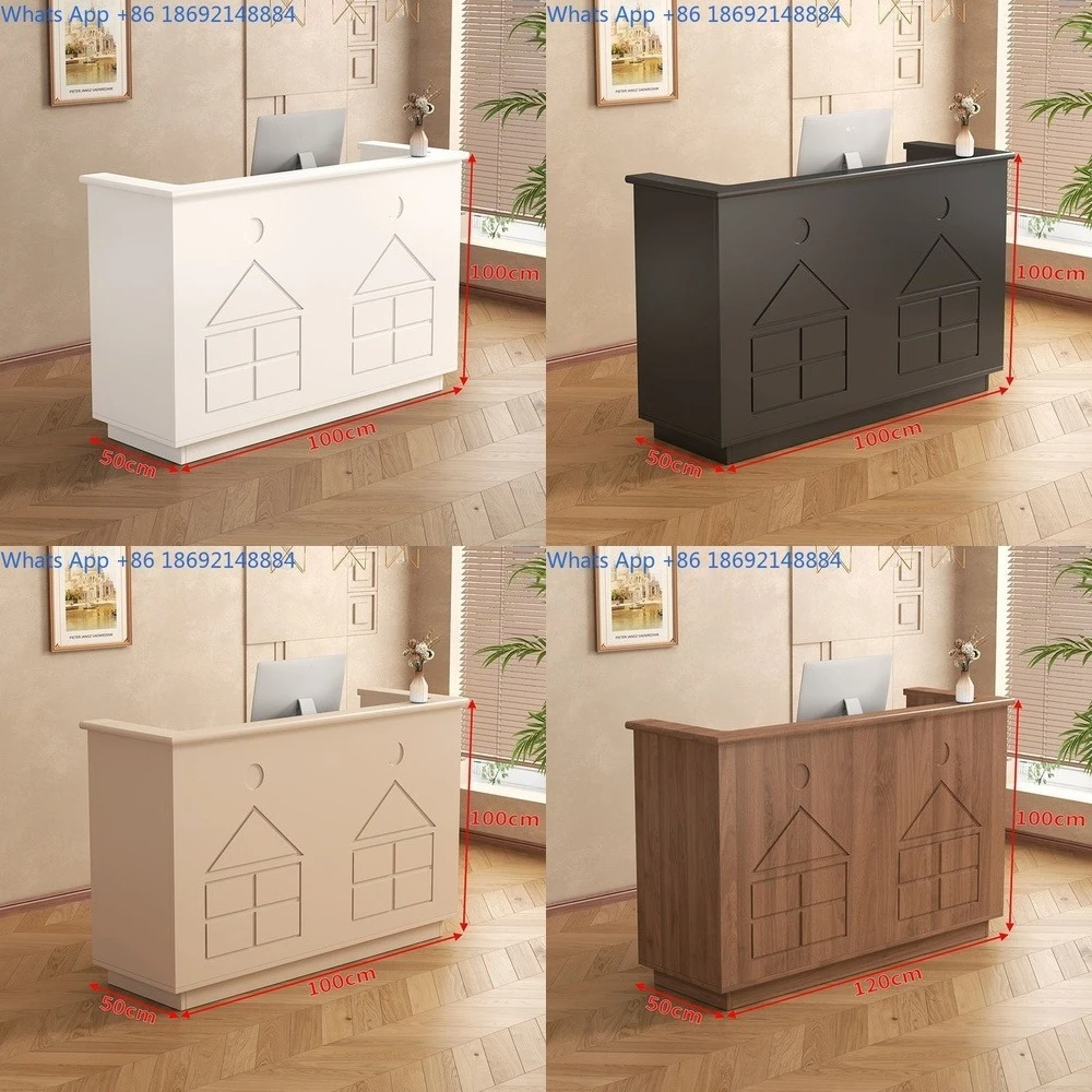 

Minimalist Cash Counter Small Shop Counter Modern Bar Counter for Clothing Store Front Desk Jewelry Store Reception Beauty Salon