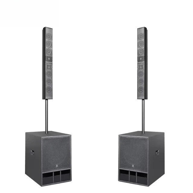 Professional Indoor DJ Church Line Array PA System Column Speakers Active For Base Subwoofer 8ohm Portable 400W-1400W