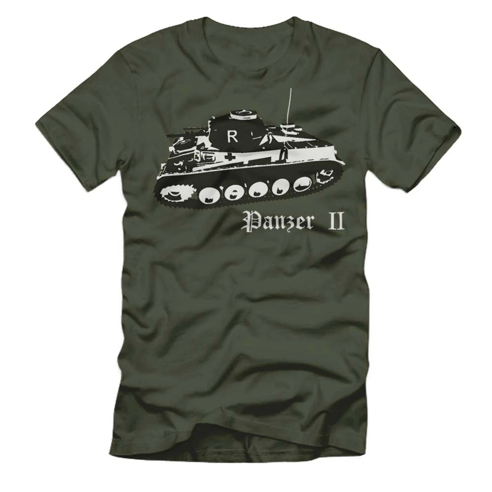 Panzer 2 Leichter Panzer Deutscher Panzer Shirt Men's 100% Cotton Casual T-shirts Loose Top Size S-3XL