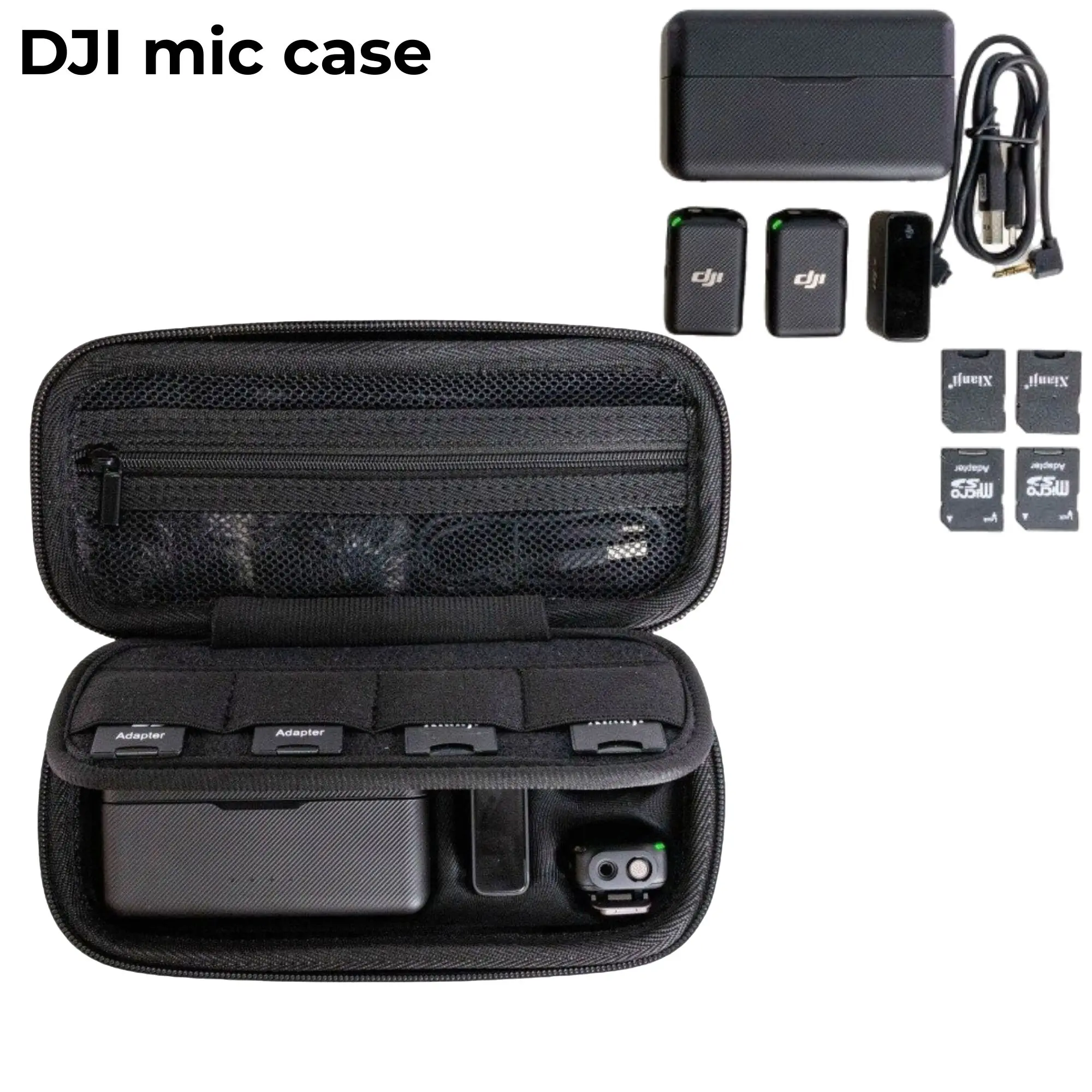 

Travel Carrying Case for DJI Mic/BOYAMIC/BOYAMINI/BOYA OMIC/BOYA BY-M1/BY-M3/Hollyland Lark M2/M1/C1/Neewer CM28 Microphone