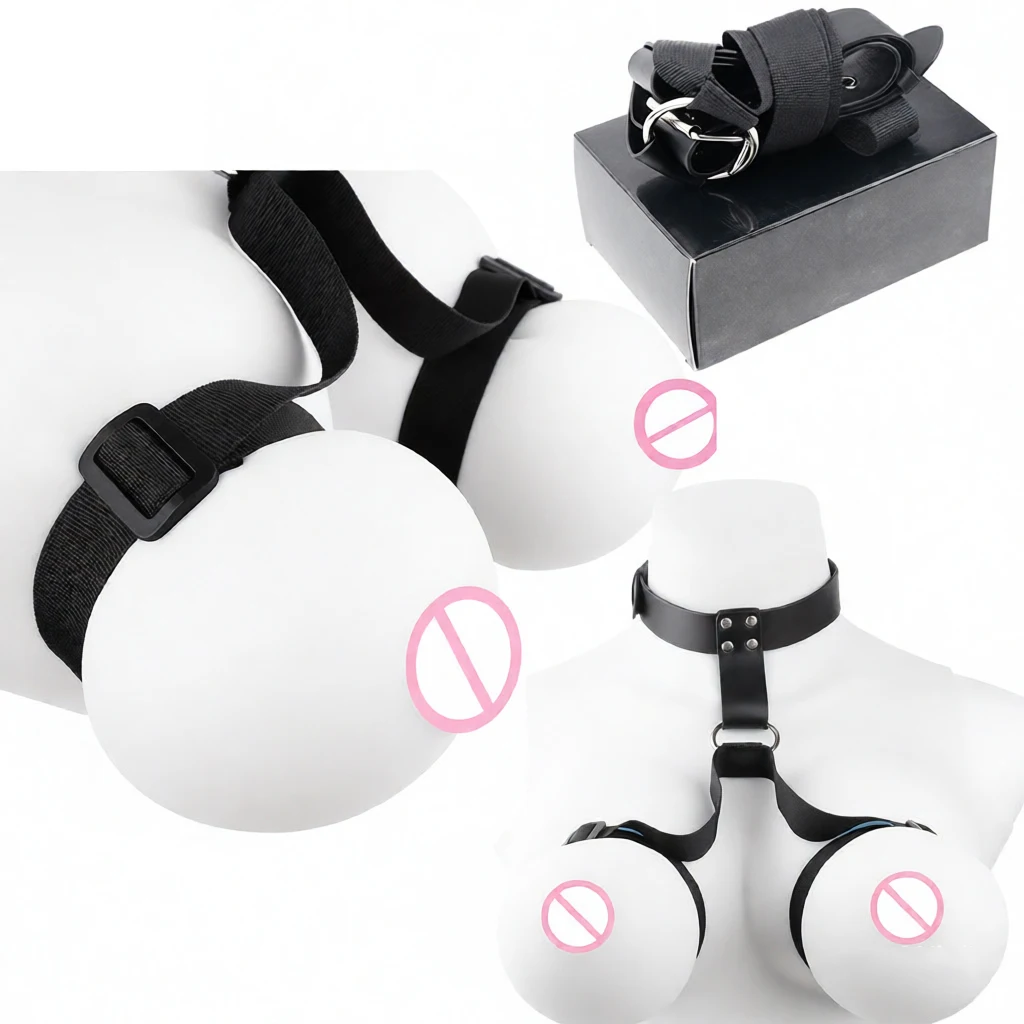 QKKQ Fetish Chest Restraints Belt Breast Bondage Straps Wearable Leather And Po…