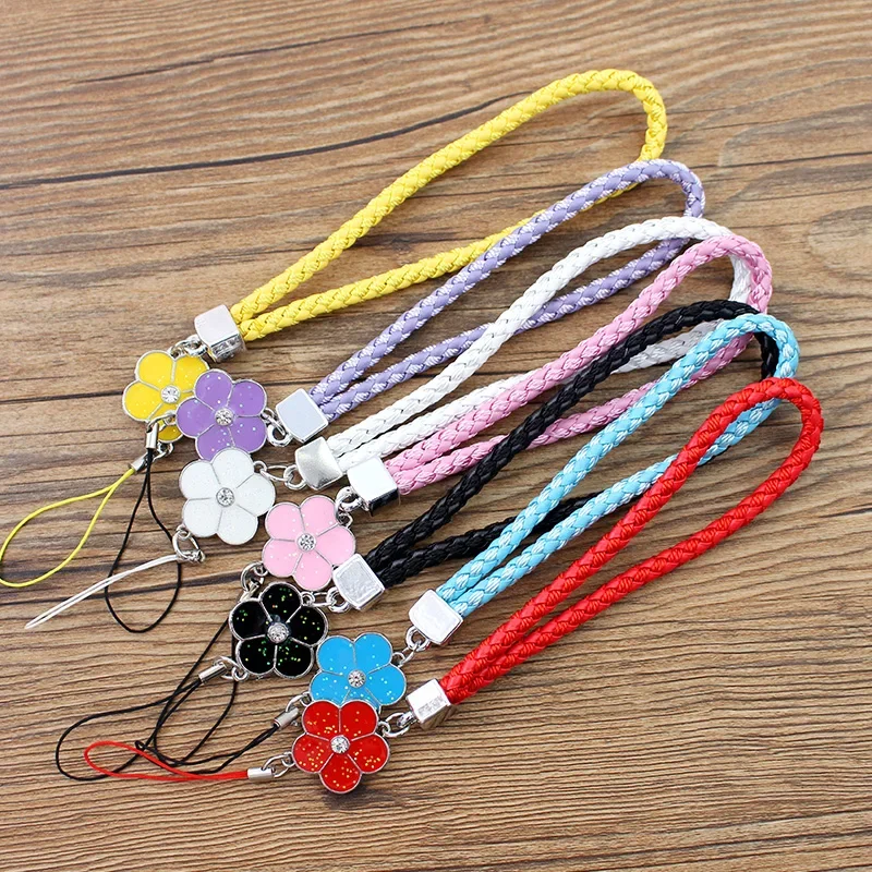 Phone Charm Strap Multicolor Phone Charm String Short Braid Mobile Phone Straps for Camera Anti-Lost Lanyard Gift Keychain Strap