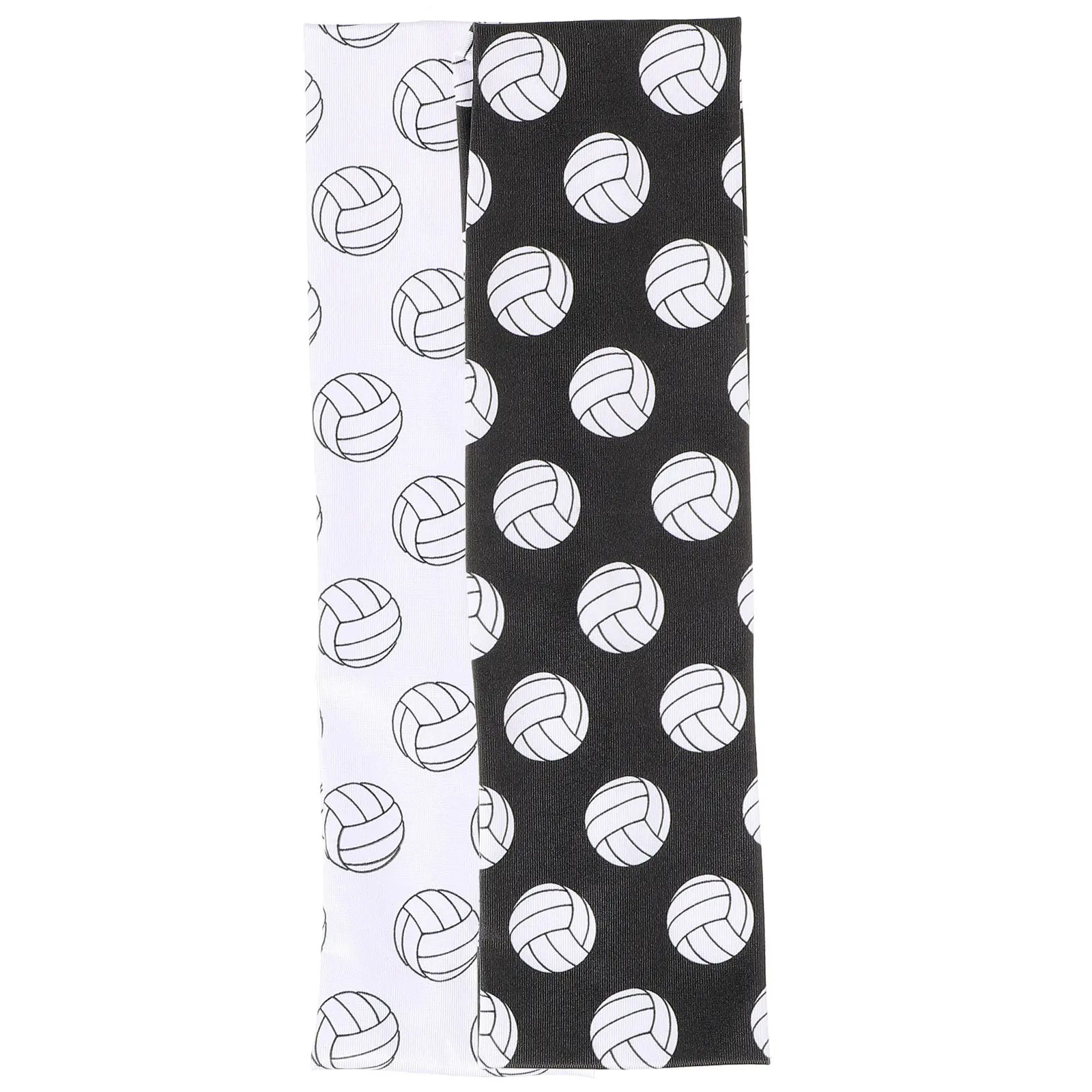 2 Pcs Sweatbands Sports Headband Workout Headbands for Women Elastic Athletic Hair