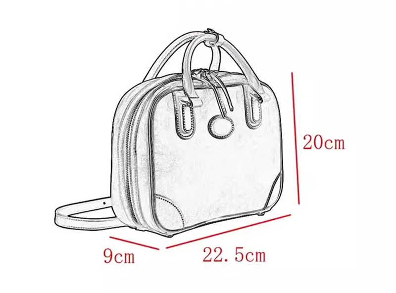 Outdoor daily party genuine leather ladies' small handbag vintage designer handmade first layer cowhide women's crossbody bag