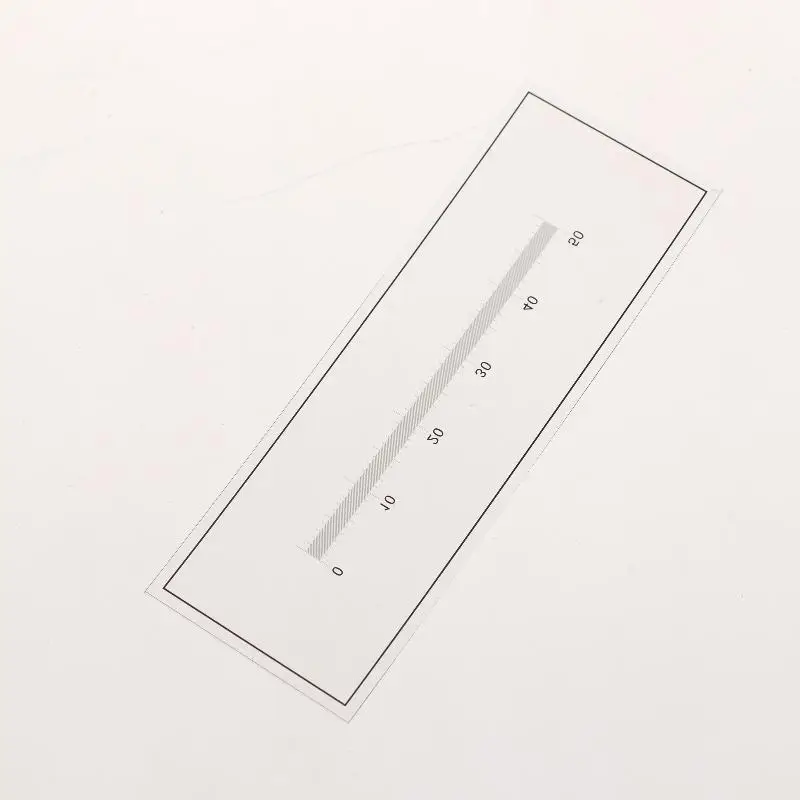High Precision 0.1mm Div Microscope Micrometer Calibration Ruler 50mm Markings Transparent Film PET Measuring Tape Line