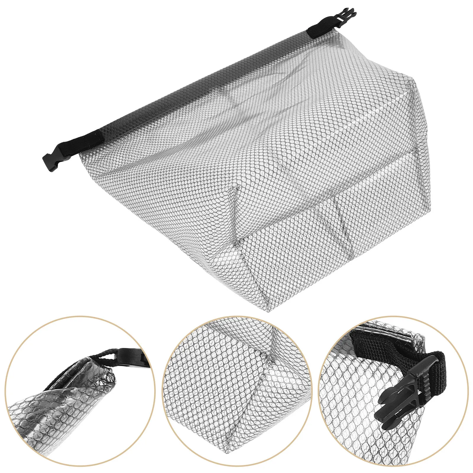 Waterproof Swimming Bag Gym Mesh Sack Travel Essentials Wash Bag Dirty Clothes Organizer Portable Toiletry Storage for Swimmers