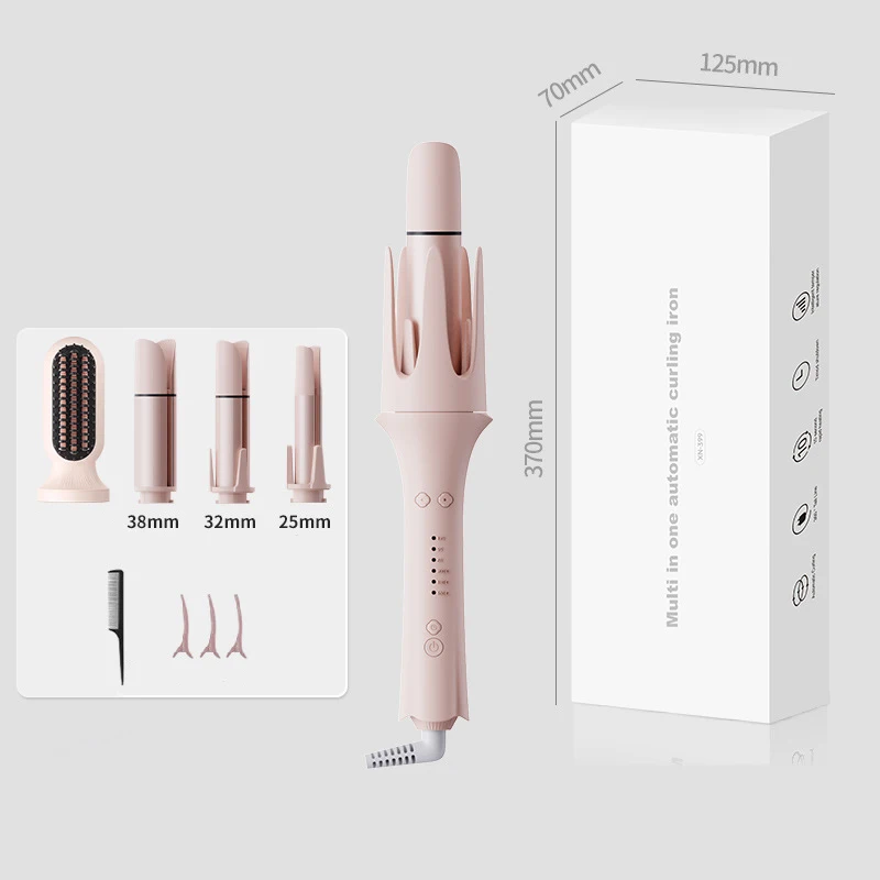 

Многофункциональная сменная автоматическая щипцы для завивки волос 4 в 1, расческа для выпрямления волос со светодиодным экраном, щипцы для завивки волос с керамическим покрытием