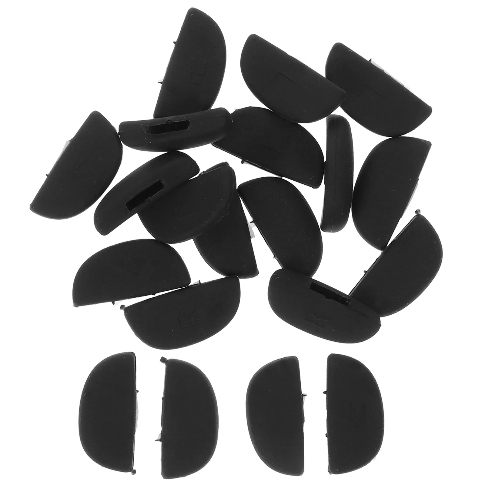 10Pairs سيليكون مخدات أنف للنظارة للنظارات لينة المضادة للانزلاق مرنة الأنف وسادة النظارات البصرية إطار إصلاح أجزاء نظارات لوازم