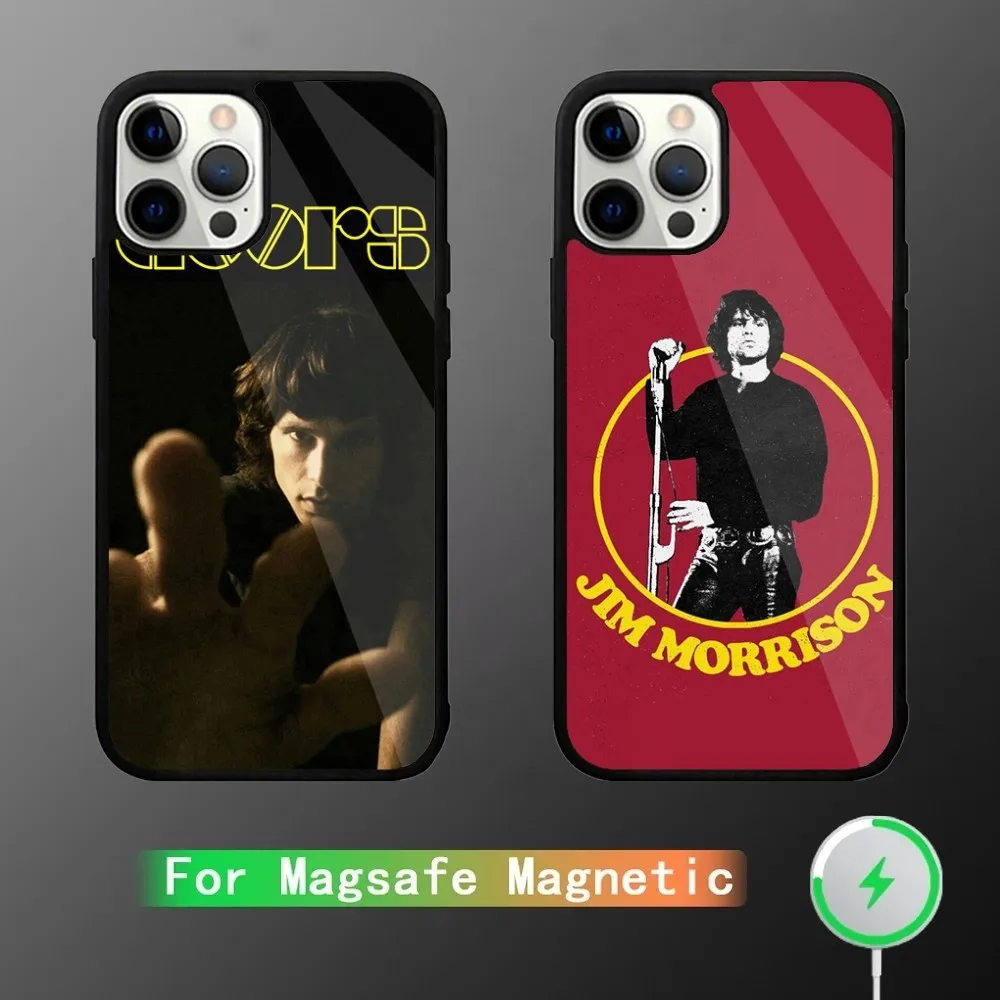 

The Doors Jim Morrison Phone Case For iPhone 15,14,13,12,11,Plus,Pro,Max Mini Magsafe Magnetic Wireless Charging