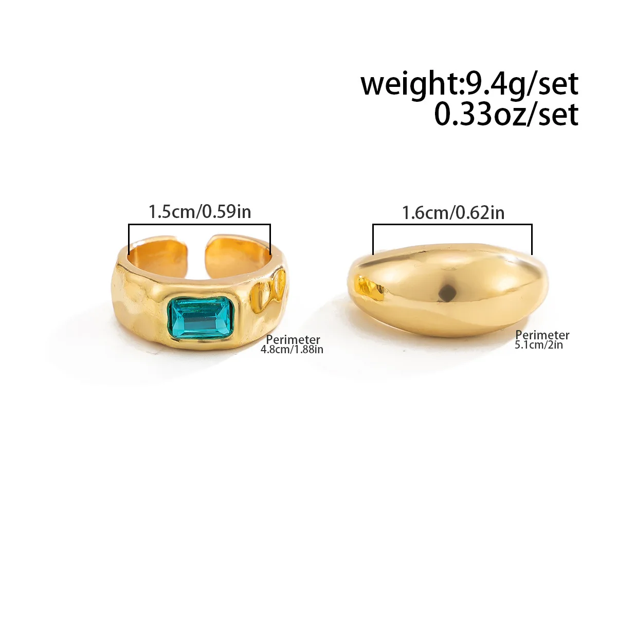 For Women Punk Summer Beach Fashion Jewelry Gift Square Zircon Adjustable Toe Rings Set Simple Opening Crystal Toe Ring