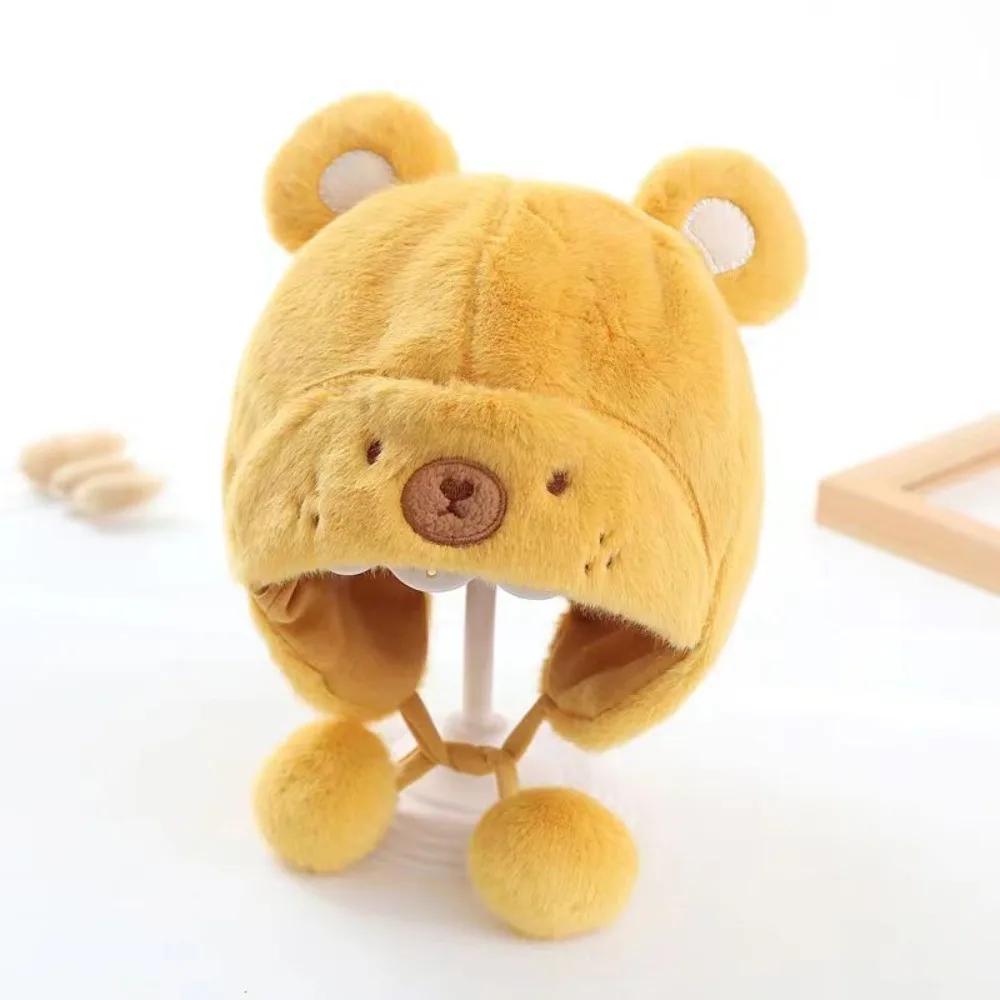 

Fur Baby Soft Plush Warm Hat Windproof Breathable Warmer Beanie Cap Cold and Warm Protection Soft and Skin Friendly