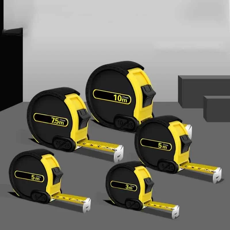 Steel Tape Measure Retractable 3M Meters Thickened Self-locking Woodworking Tool Precise Clear Metric Tape Ruler