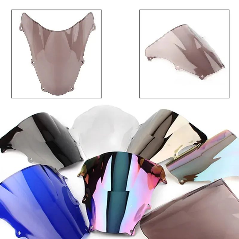 Motorcycle Double Bubble Windshield Deflector Protector Wind Screen For Suzuki SV650 2003-2012 SV1000 2008