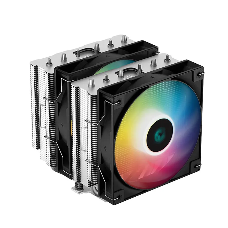 Deepcool AG620 Cpu Cooler 6 heat pipes 5V 3pin ARGB fan air cooler 120mm fan PWM 4pin TDW 260W Intel1700 1200 1151 AM5AM4 12V DC