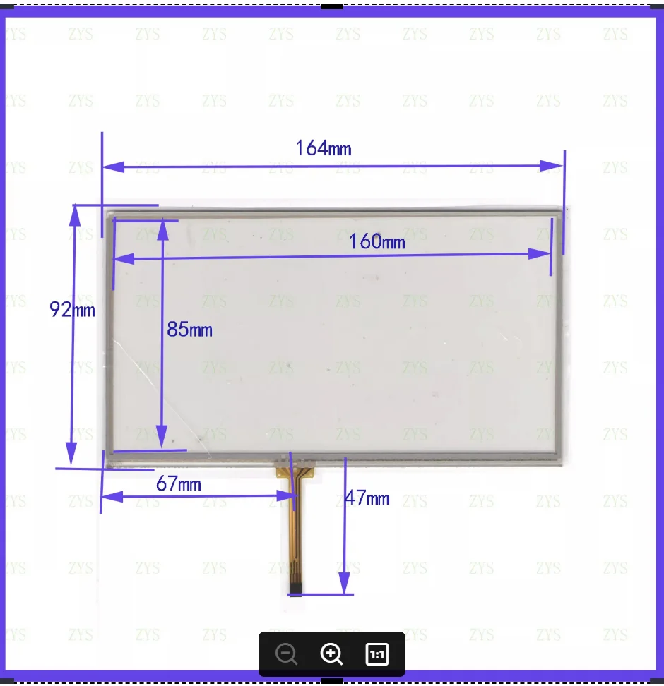 for MM316D-W digitizer nissan radio   resistance screen  this is compatible blass