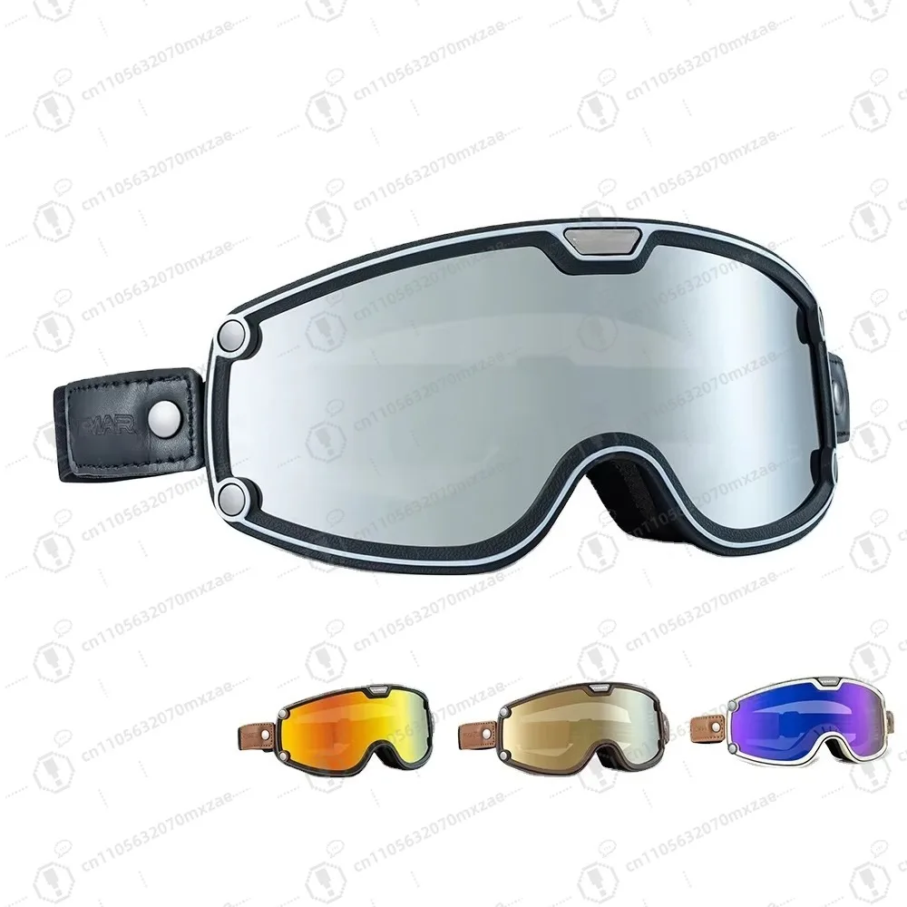 

Motorcycle, ATV, Riding, Ski, Windproof Racing Glasses Windproof & Anti-Splash, Dustproof Sandproof Anti-Fog HD PC Lens