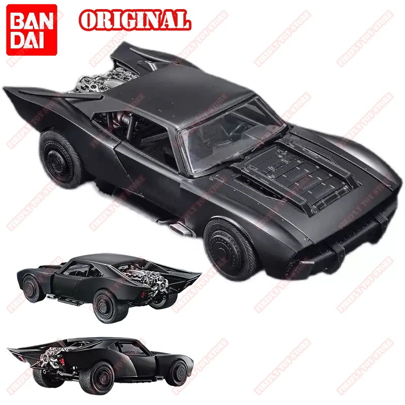 

BANDAI In Stock Original DC BATMAN Batmobile 1/35 Scale Assembly Anime Figures Action Model Toys