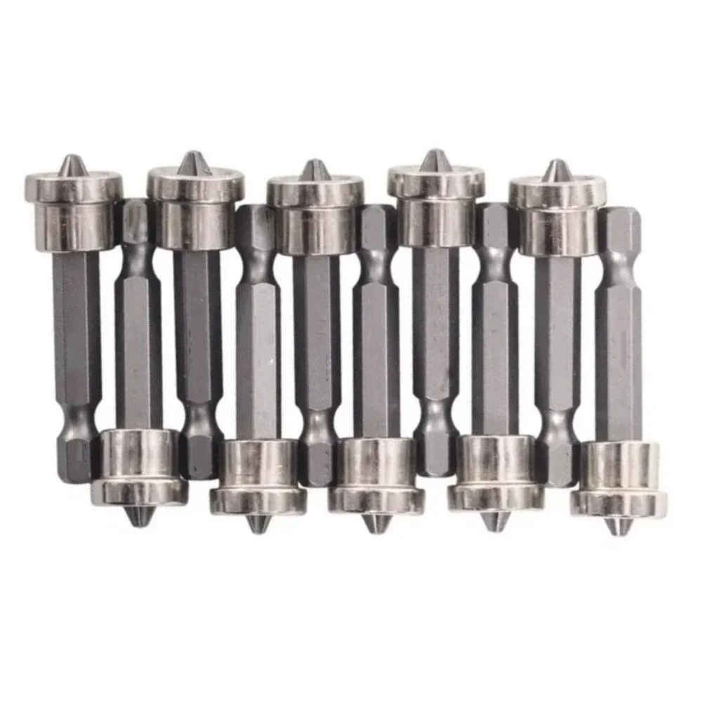 10pcs Drywall Screwdriver Bits PH2 50mm Hex Shank With Depth Stop For Controlled Plasterboard Screw Installation