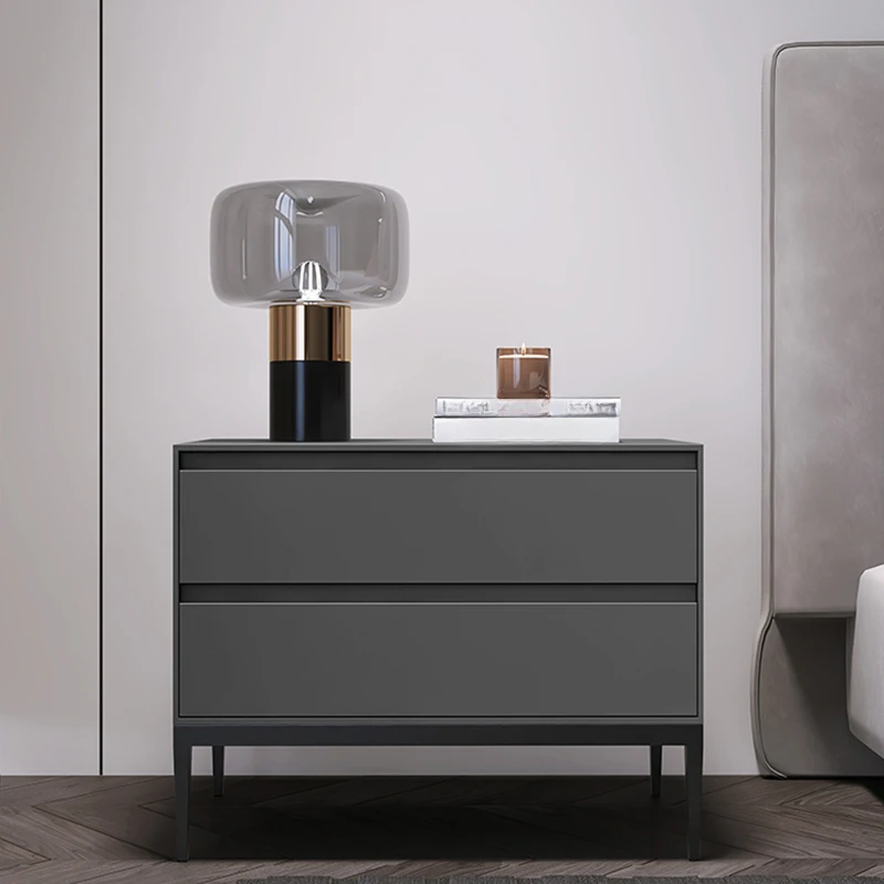 

Simple Bedroom Nightstand Table Black European Modern Nordic Nightstand Table Drawers Wood Mesitas De Noche Home Furniture