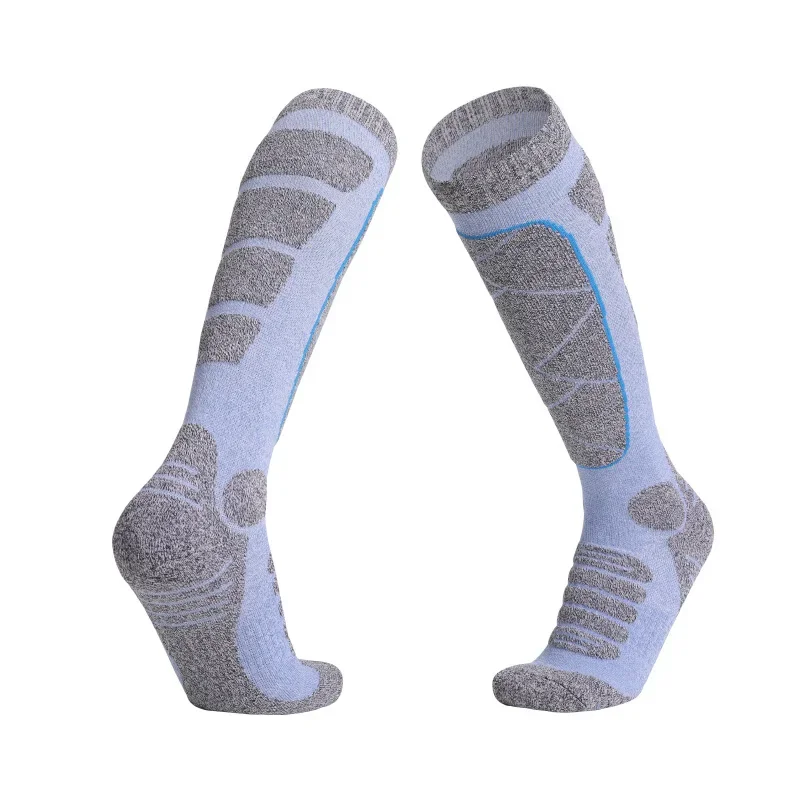 Calcetines cálidos hasta la rodilla para hombres, mujeres y niños, calcetines de esquí transpirables, calcetines de rendimiento para deportes al aire libre para senderismo, snowboard