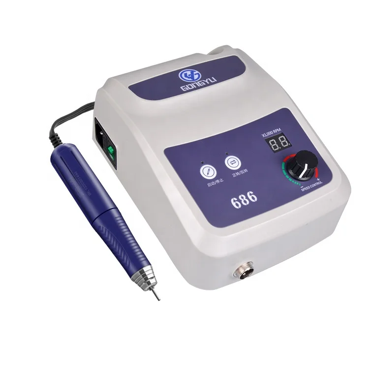 150 واط 50000 دورة في الدقيقة مختبر Demco B1 متغير السرعة Mc-r103m رمادي متوسط مختبر طاحونة السيليكون الملمع الأزيز يكون آلة مع دواسات القدم #2