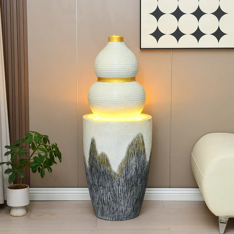 Circulating water, living room, entrance, office desktop, lucky feng shui wheel opening, housewarming, new home gifts