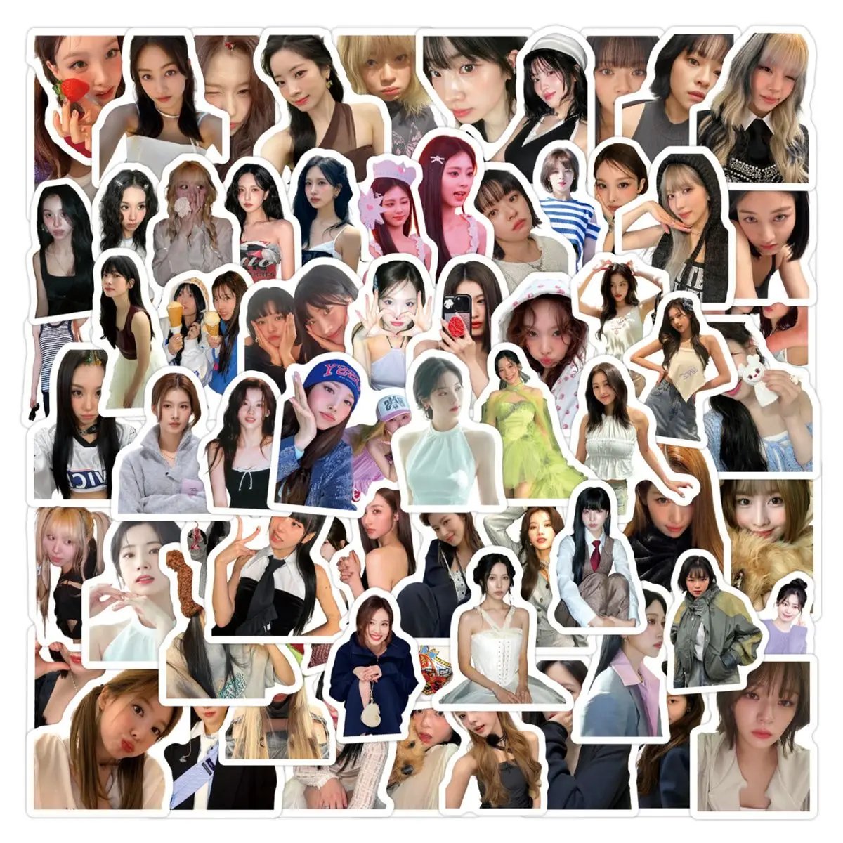 

105pcs/set Kpop Korean Girl Group Fashion Photo Stickers Sana Korean Decoration Waterproof Stickers Fans Collection Gift