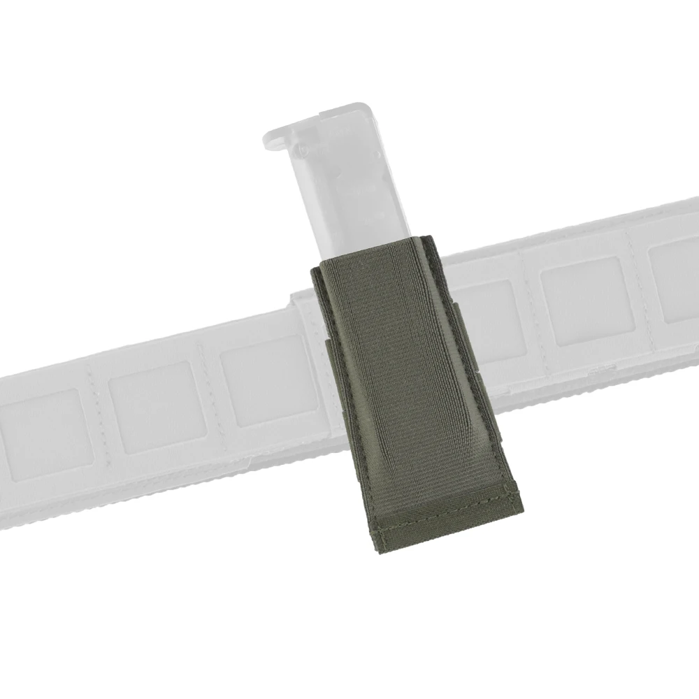 Tactical Open Top 9mm .40 .45ACP Mag Pouch Elastic Molle Quick Draw Airsoft Hunting Paintball Single Magazine Gear
