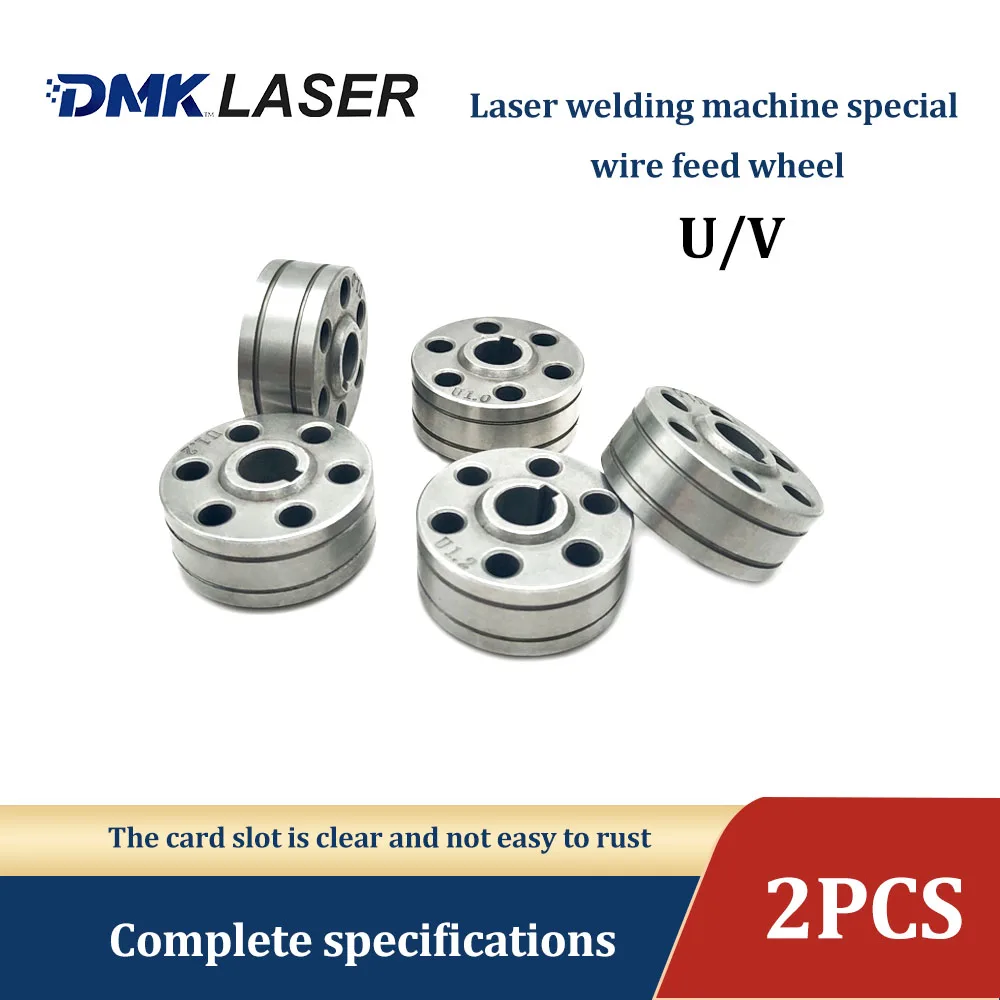 DMK laser Welding Wire Feeding Roller 0.8mm 1.0mm 2.0mm  Godet Wheel Knurled V U Groove Wire Feed Wire Feeding Machine