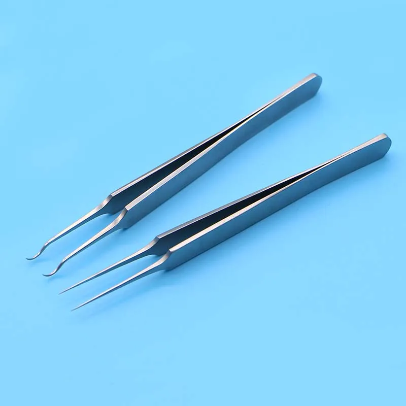 

Microscopic instruments ophthalmic straight tip forceps vascular forceps flywire very fine forceps head 0.1m no damage