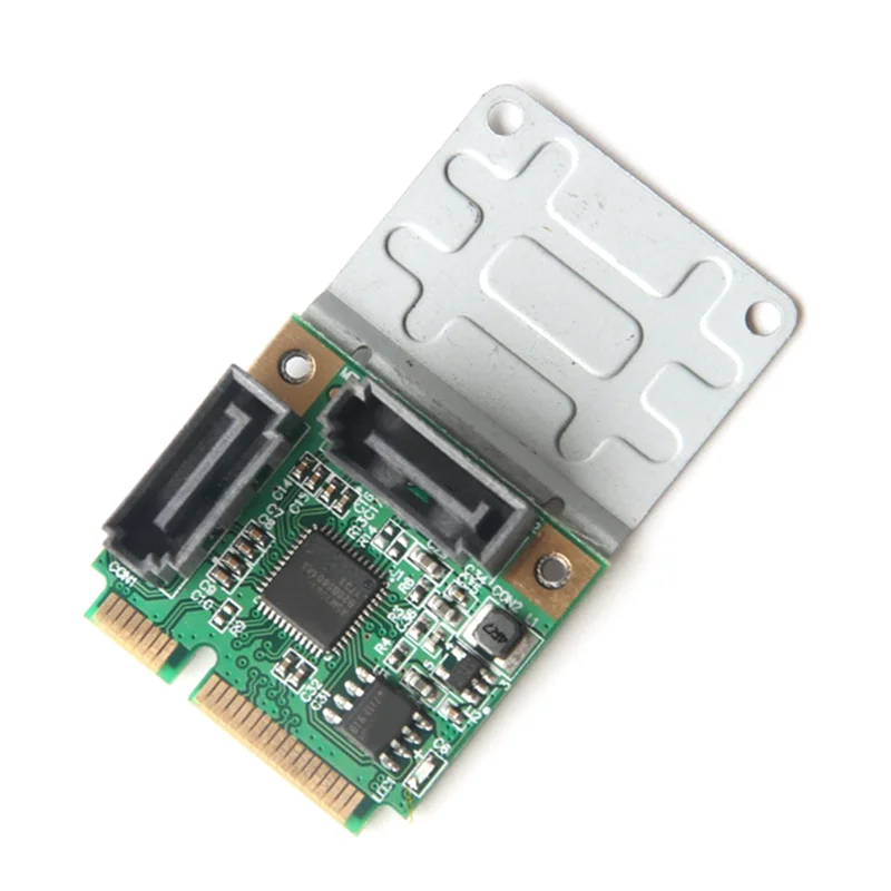 Abts-mini 2 portas pci-e pci para sata 3.0 6gbps conversor adaptador de expansão de disco rígido conversor placas cartão para windows