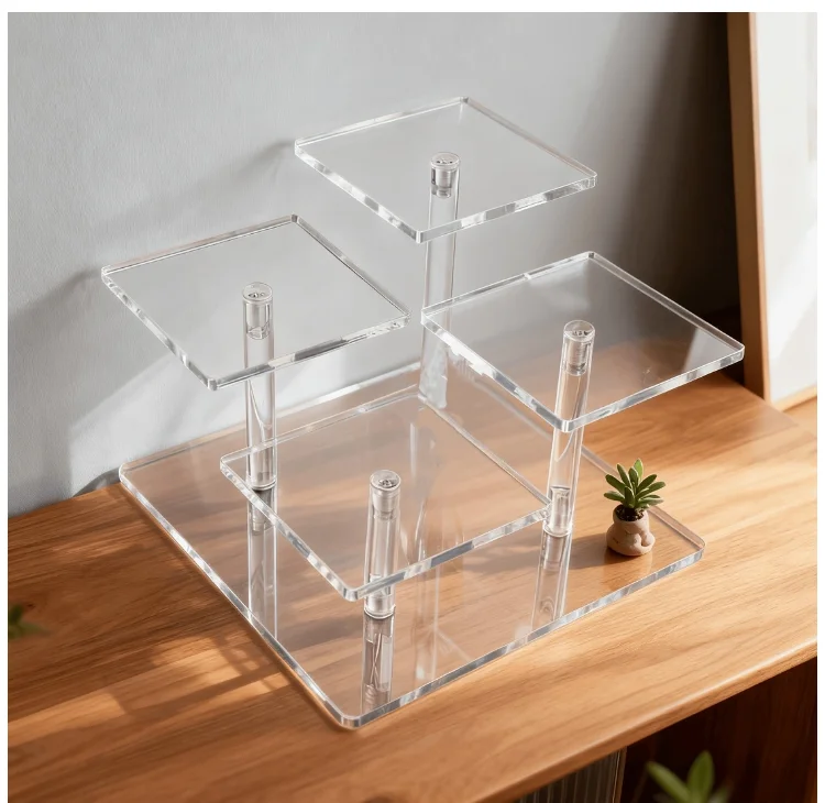 1 PC 2/4 Köpfe Acryl-Displayständer, verwendet zum Platzieren von Schmuck, Sammlerstücken, multifunktionaler Displayständer für Zubehör – Detail 9